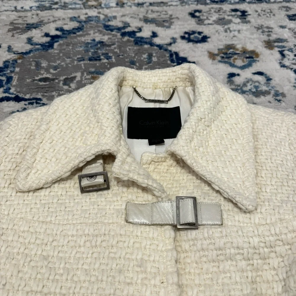 CALVIN KLEIN cream colored cardigan sweater - Picture 7 of 12